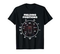 Cricket Fielding Positions Diagram Player Coach T-Shirt