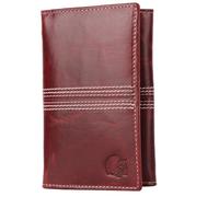 Cricket-Gifts - Buffalo Leather Travel Wallet | 5 Card Slots & ID Pouch | Mobile Phone Zip Area | Multicoloured, OneSize