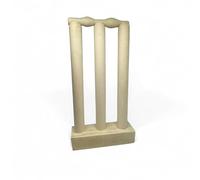 CRICKET-GIFTS Mini Cricket Stumps and Bails Set Customizable Wooden Cricket Display with Base. Trophies, Memorabilia & Special Events 21cm x 10cm x 4cm Unvarnished