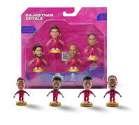 CRICKET ICONS Rajasthan Royals Versatile Team Collectible Figurine - Pack of 4, IPL Edition, Miniature Collectables with 360° Rotatable Heads - Sports Fan Memorabilia for Cricket Fans & Collectors