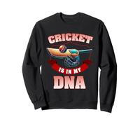 Cricket Is In My DNA Cricket Player Bowler Batsman Cricket Sweatshirt