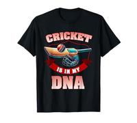 Cricket Is In My DNA Cricket Player Bowler Batsman Cricket T-Shirt