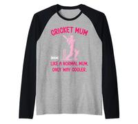 Cricket Mum Definition Normal Only Cooler Cricket Gifts Mum Raglan Baseball Tee