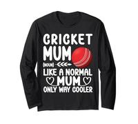 Cricket Mum Definition Normal Only Cooler Cricket Mum Gifts Long Sleeve T-Shirt