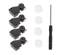 Cricket Noise Maker Prank, 4Pcs Annoying Beeping with 16 Sounds for Several Months Hidden Sound Prank, Small Size and Long Battery Life, Chirping Prank for Home School Office Party Car (Dark Purple)