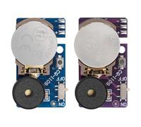 Cricket Noise Maker Pranks, Hidden Sound Prank Gadgets Cricket Noise Maker with 16 Sounds Small Size Beeping Prank Device for Home Party School (Blue+Purple)