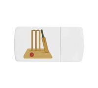 'Cricket Pitch Essentials' Pill Box with Tablet Splitter (PI00035283)