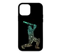 Cricket Player Batsman Gear Silhouette Design Case for iPhone 12 mini