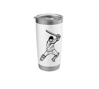 Cricket Player Cricket Coach Gentleman's Game Stainless Steel Insulated Tumbler