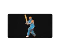 Cricket Player Cute Gaming Mousepad Rubber Base Desk Mat for Home Office Laptop Computer