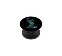 Cricket Player Icon Mosaic Sports Design PopSockets Adhesive PopGrip