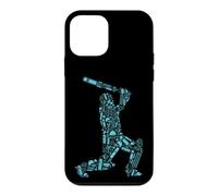 Cricket Player Mosaic Silhouette Sports Design Case for iPhone 12 mini