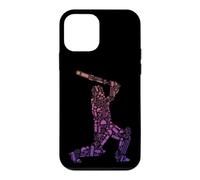 Cricket Player Silhouette Batting Sports Fan Case for iPhone 12 mini