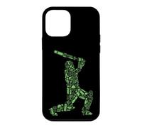 Cricket Player Silhouette Sports Gear Case for iPhone 12 mini