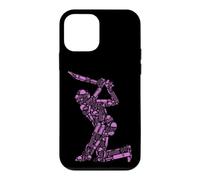 Cricket Player Silhouette Sports Gear Fan Case for iPhone 12 mini