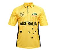cricket shirt australia t 20 world cup, Yellow, XL