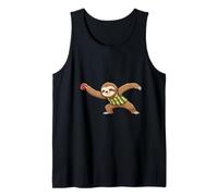 Cricket Sloth Bowler Cute Lazy Sports Humor Tank Top