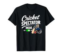 Cricket Spectator Mode ON Funny Cricket Watching Design T-Shirt