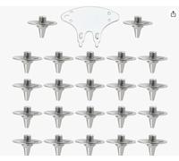 Cricket spike replacement, OIHCAZ 22 pcs silver steel unisex cricket studs with spanner pins for lightweight cricket shoes, golf shoes, and most athletic shoes specific cricket spikes
