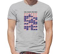 Cricket The Ashes Record - Mens T-Shirt - Ash - Large
