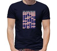 Cricket The Ashes Record - Mens T-Shirt - Navy - Large