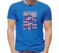 Cricket The Ashes Record - Mens T-Shirt - Royal Blue - Large