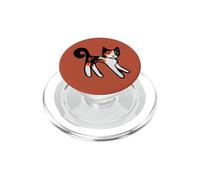 Cricket the Calico Cat Illustration PopSockets PopGrip for MagSafe