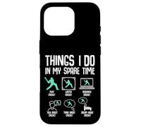 Cricket Things I Do In My Spare Time Kids Boys Youth Case for iPhone 16 Pro