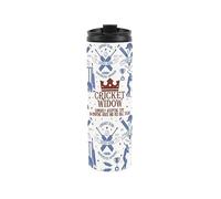 Cricket Travel Mug - Novelty Fun Joke Cricket Widow - Reusable Stainless Steel Vacuum-Sealed Double-Walled Hot/Cold Drinks Travel Flask 500ml (16 fl oz)