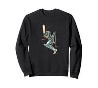 Cricket watercolor painting insect art nature meets sports Sweatshirt