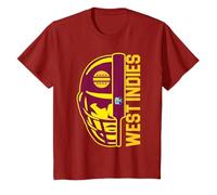 Cricket West Indies Fan Helmet Ball and Bat Design T-Shirt
