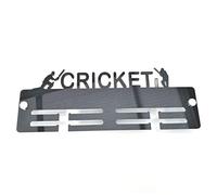 Cricketer Medal Hanger, Gold Mirror Finish, Premium Acrylic Display Rack | 3mm shatterproof acrylic, laser-polished edges, gold mirror finish, two pre-drilled holes