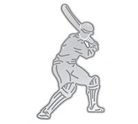Cricketer Metal Cutting Die, Stencil, Cricket, Sport, Male, Card Making, Paper Crafts, Stencil, E9