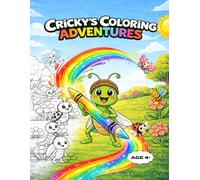 CRICKY'S COLORING ADVENTURES: Cute Insects and Nature Coloring Book for Kids Ages 4-8