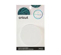 Cricut Blank Ceramic Coaster 3.6" Diameter 4/Pkg-Round