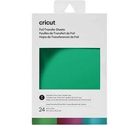 Cricut 2008715 Foil Transfer Sheets Sampler, Jewel (24 ct), 10.1 cm x 15.2 cm (
