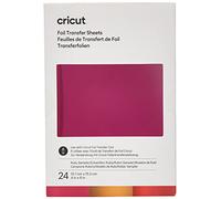 Cricut 2008717 Foil Transfer Sheets Sampler, Ruby (24 ct), 24 Pack
