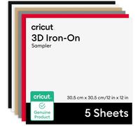 Cricut 3D Iron-On Vinyl, Bold Pack, 30.5 cm x 30.5 cm (12 in x 12 in), 5 pcs