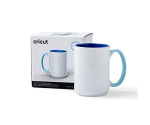 Cricut Beveled Ceramic Blank Mug | Ocean | 425ml (15oz) | 1 x Infusible Ink Sublimation Mug | for use with All Cutting Machines