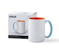 Cricut Beveled Ceramic Blank Mug | Reef | 425ml (15oz) | 1 x Infusible Ink Sublimation Mug | for use with All Cutting Machines