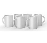 Cricut Blank Mugs | White | 425ml (15oz) | 6 x Infusible Ink Sublimation Mugs | for use Mug Press Infusible Ink, 2008944