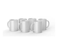 Cricut Blank Mugs | White | 425ml (15oz) | 6 x Infusible Ink Sublimation Mugs | for use Mug Press Infusible Ink, 2008944