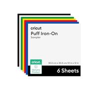 Cricut Embossed Iron-On Vinyl, Classics Pack, 30.5 cm x 30.5 cm (12 in x 12 in), 6 pcs