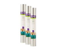 Cricut Everyday Iron On, Silver | 3-Pack of 2ft Rolls (12" x 24") - HTV Heat Transfer Vinyl for Shirts, Décor & More - Compatible with Cricut Machines & Heat Presses