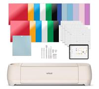 Cricut Explore 4 - Smart Cutting Machine (Seashell) | Engagement Bundle - Includes Smart Vinyl Cardstock Transfer Tape Iron On HTV Mat Pens Tool