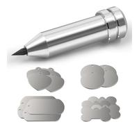 Cricut Explore, Maker, Air, Air 2, Explore One: Engraving & Etching Tips/Tools with 16 Modern Classic Silver Blank Tags & Labels