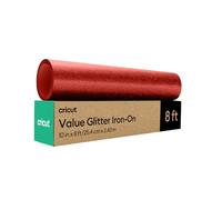 Cricut Value Glitter Iron-on - Red - 10 in x 8 ft (1)
