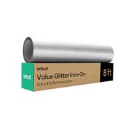 Cricut Value Glitter Iron-on - Silver - 10 in x 8 ft (1)