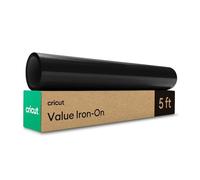 Cricut Iron On | Black | 1.5m (5ft) | Heat Transfer Vinyl Roll | for use with All Cricut Cutting Machines