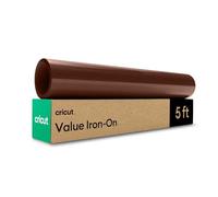 Cricut HTV Heat Transfer Vinyl | 1.5 m | Brown | Iron-On HTV Vinyl for Fabric, Perfect for Custom T-Shirts & DIY Clothing